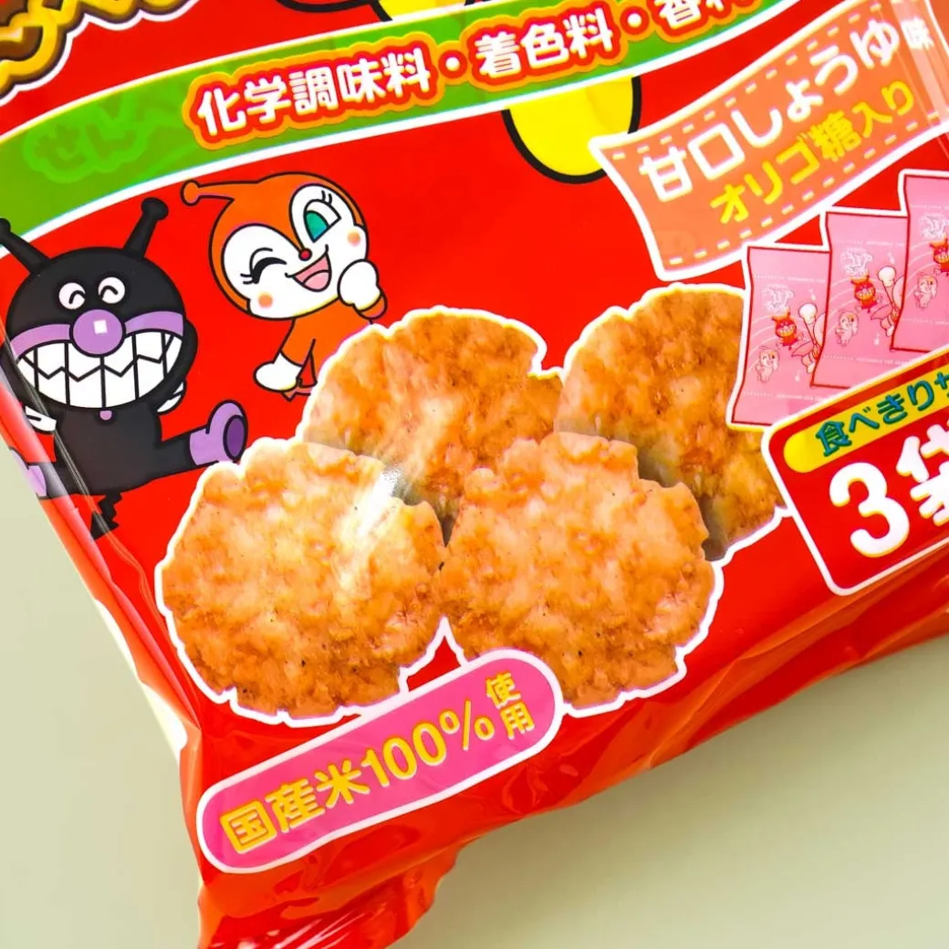 Anpanman’s Gift Kuriyama Rice Crackers - Sweet Soy Sauce
