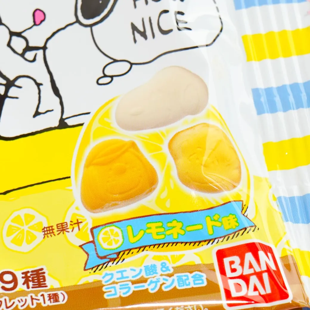 Bandai Peanuts Gummy Candy with Rubber Clip - Lemonade