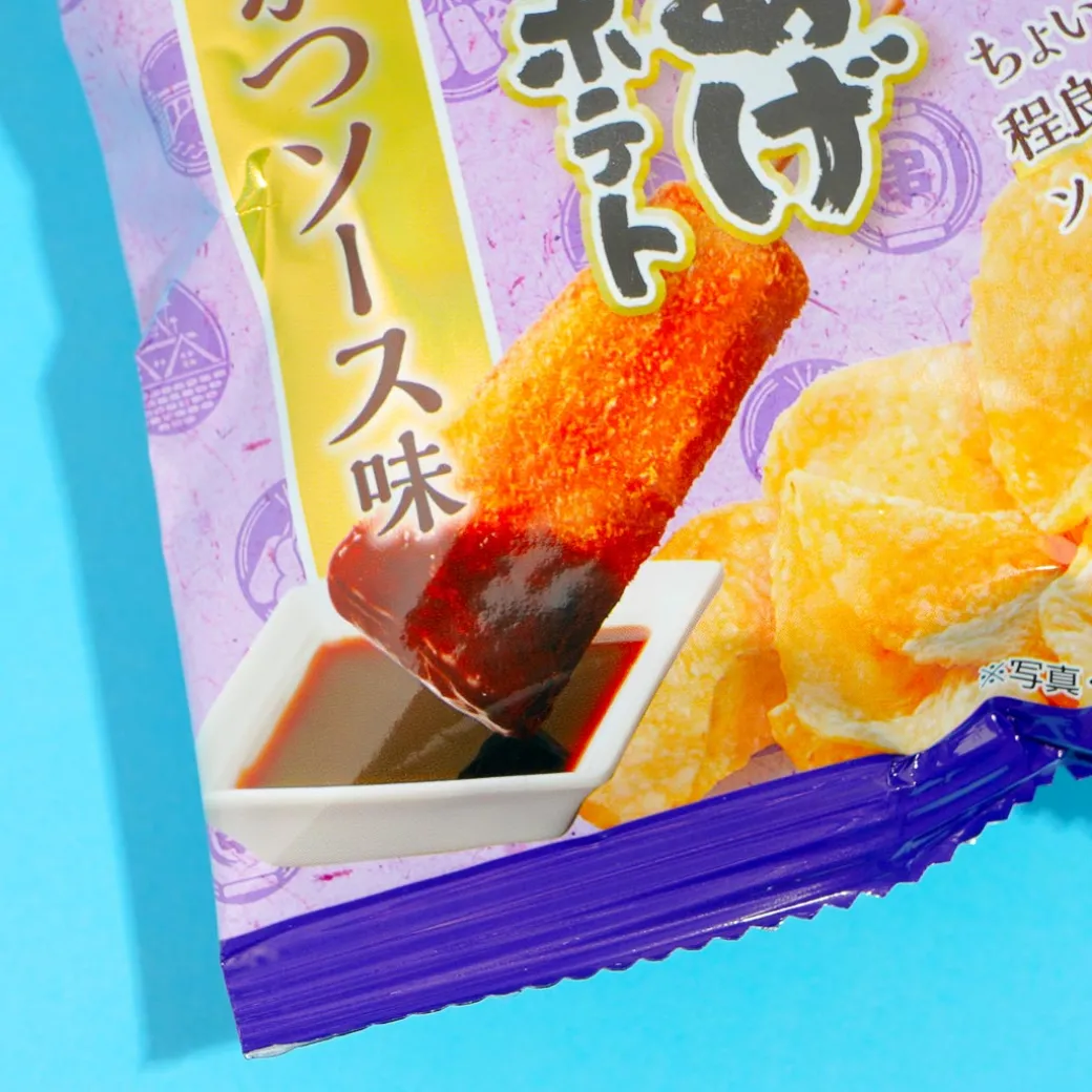 Calbee Kata-age Potato Chips - Kushikatsu Sauce