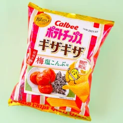 Calbee Potato Chips - Salty Plum & Kombu