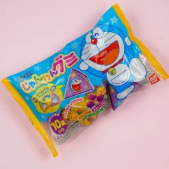 Doraemon Rock Paper Scissors Gummies - Orange & Grape