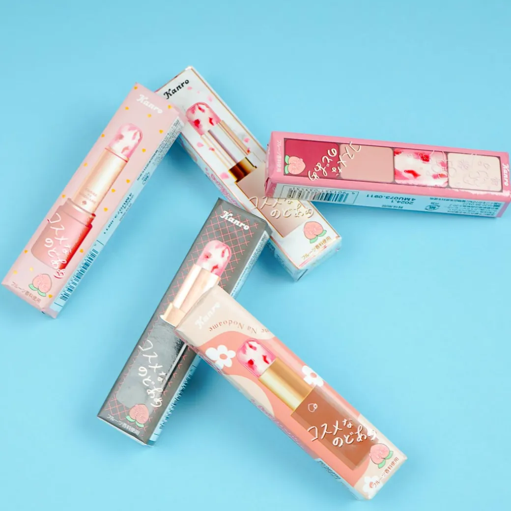 Kanro Cosmetic Lipstick Throat Candy - Strawberry Peach
