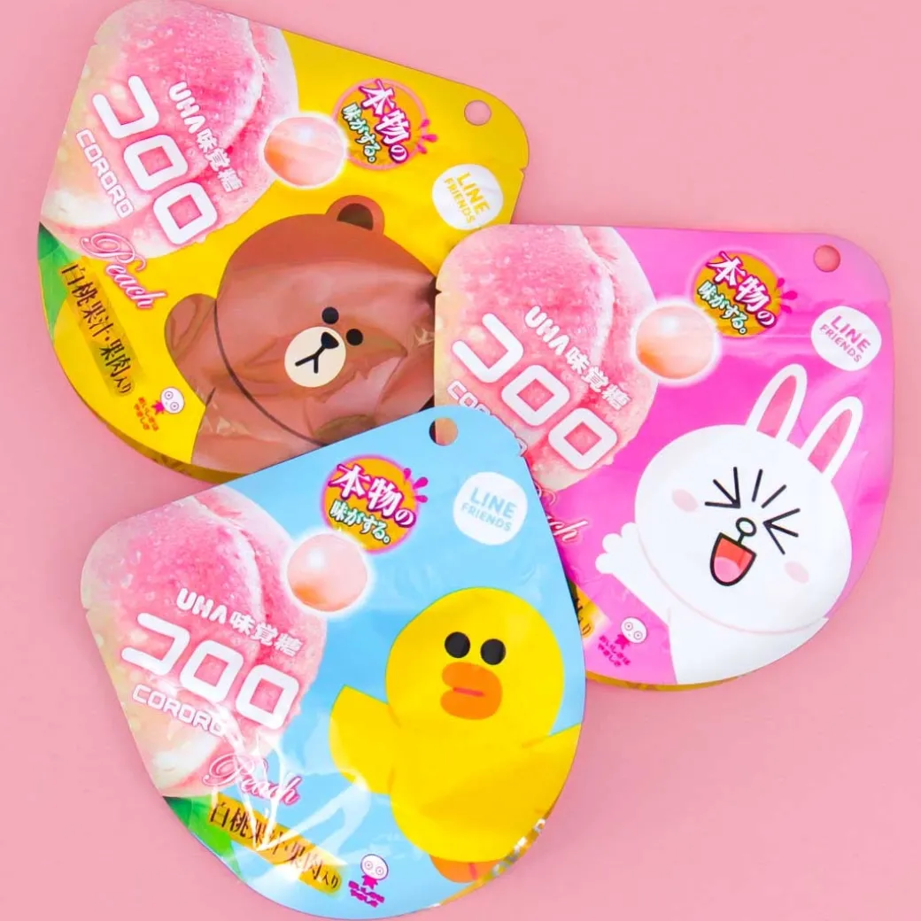 Kororo x LINE FRIENDS Fruit Juice Gummy - Peach