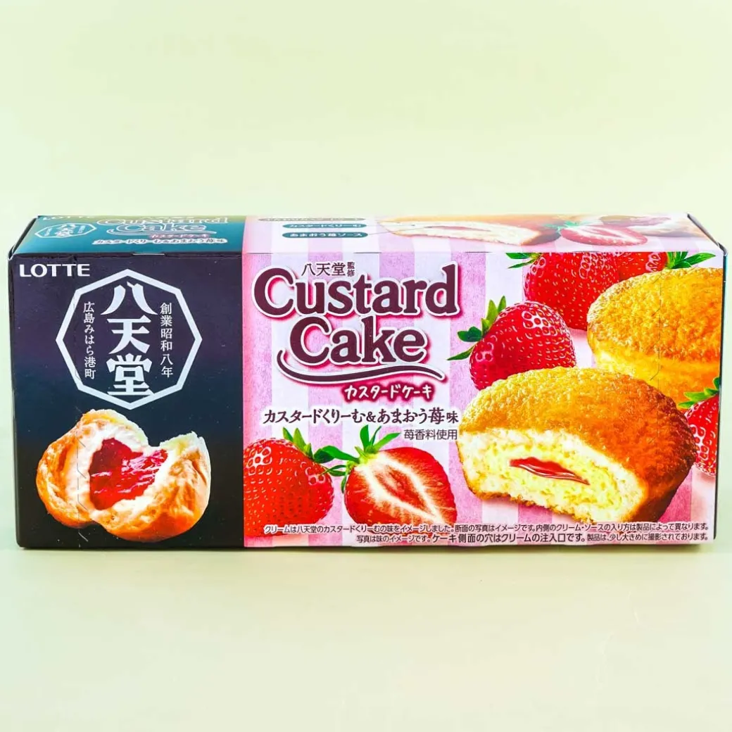 Lotte Hattendo Custard Cake - Amaou Strawberry