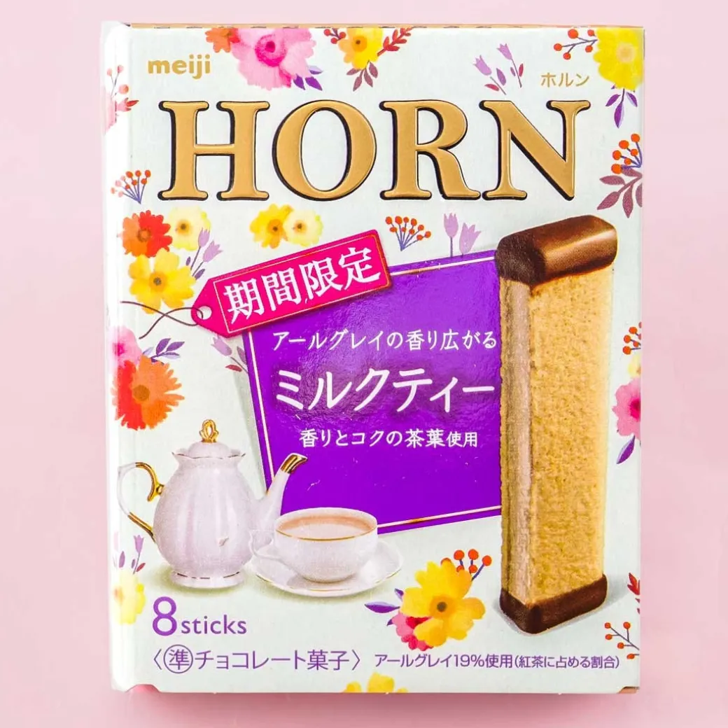 Meiji Horn Milk Tea Biscuit Sandwiches