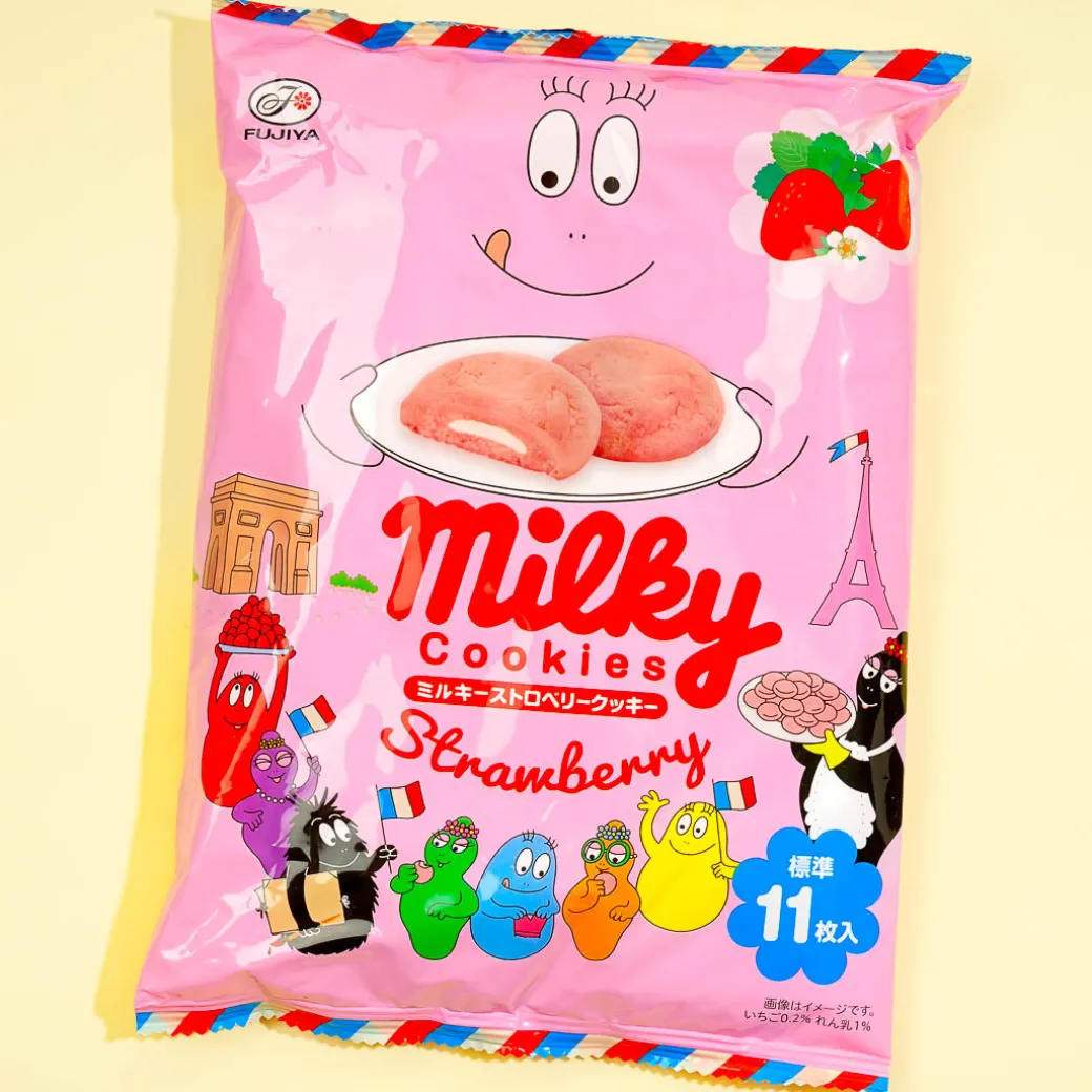 Milky x Barbapapa Cookies - Strawberry
