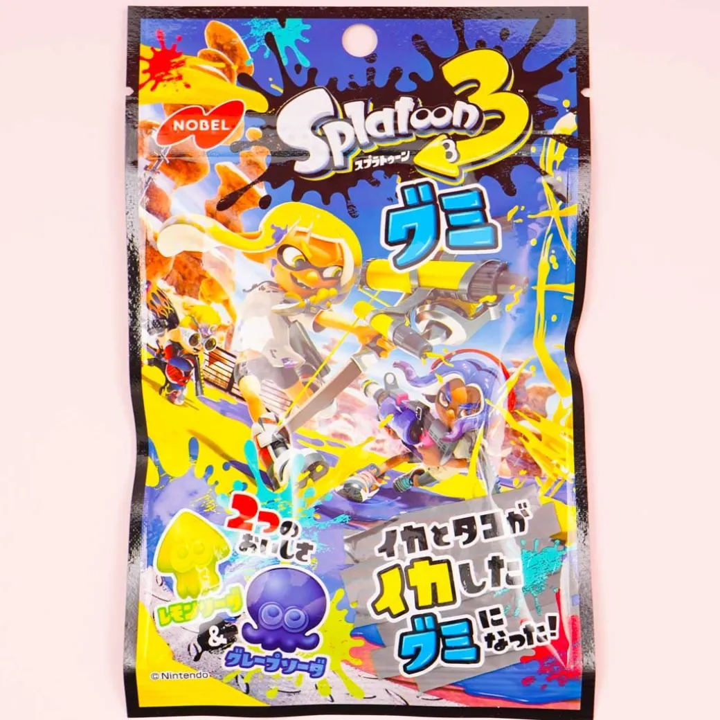 Nobel Splatoon 3 Gummies - Lemon Soda & Grape Soda