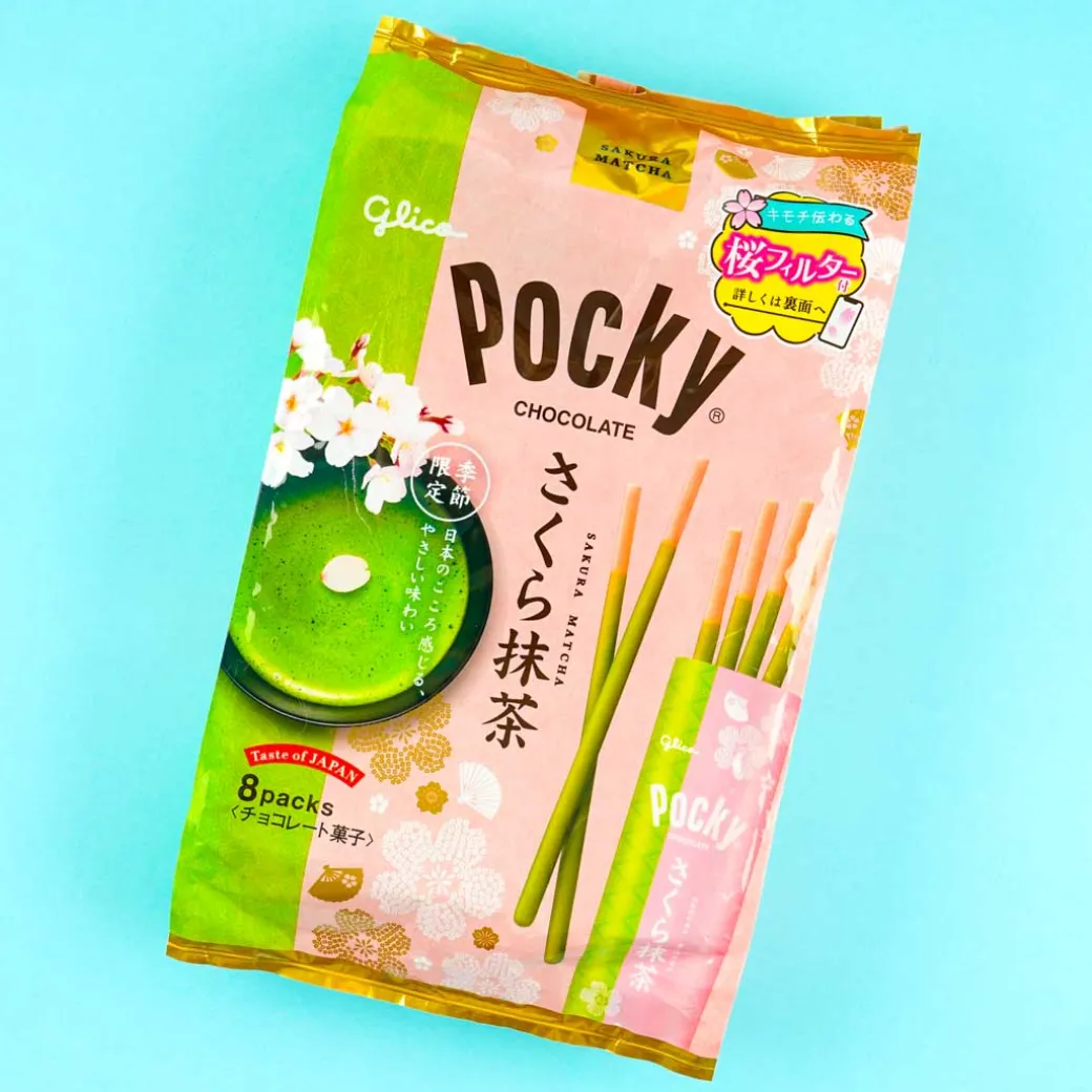 Pocky Biscuit Sticks - Sakura Matcha