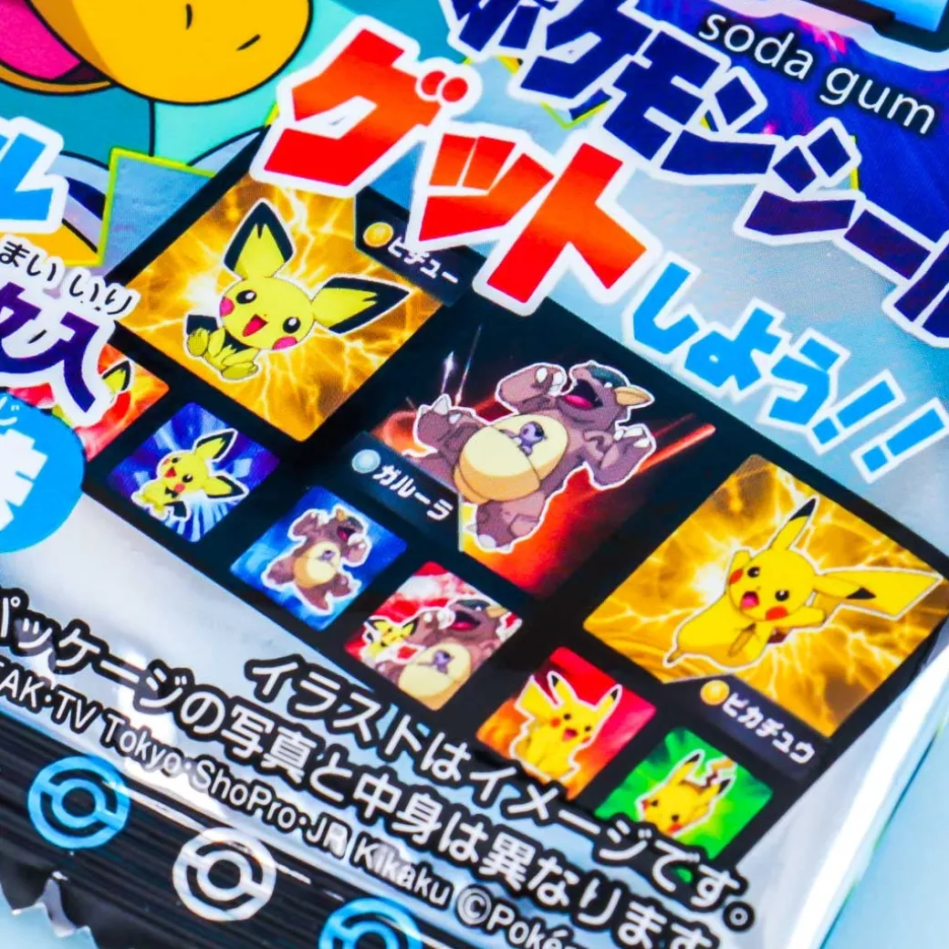 Pokémon Soda Gum And Stickers Pack