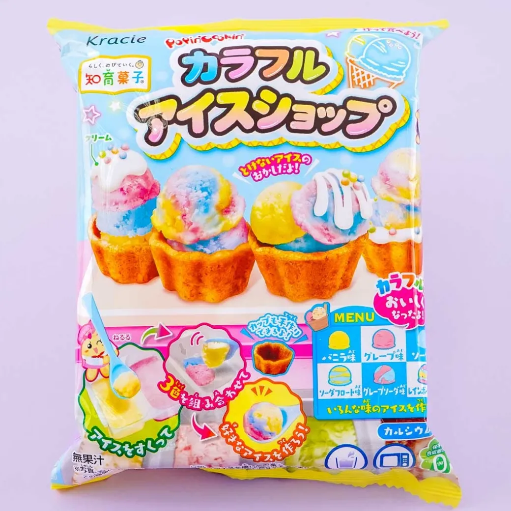 Popin' Cookin' Colorful Ice Cream Shop DIY Candy Kit